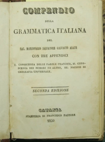 Compendio della grammatica