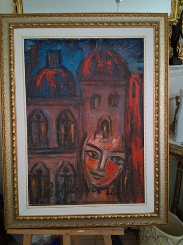 Gustavo boldrini olio su - boldrini,,