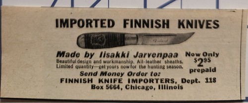 Coltelli finlandesi importati