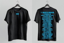 T-SHIRT NAPOLI  CORO 1 AGOSTO  SERIE A 2024/2025 ULTRAS STADIO COTONE 100% CORI