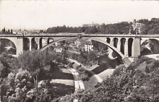 LUXEMBOURG - Pont Adolphe et Vallée de la Pétrusse - Photo Veritable 1954