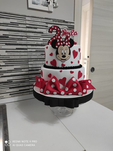 Torta scenografica minnie - torta,