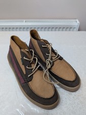 Stivali stringati Paul Smith Quincy in pelle nabuk marrone UK 8