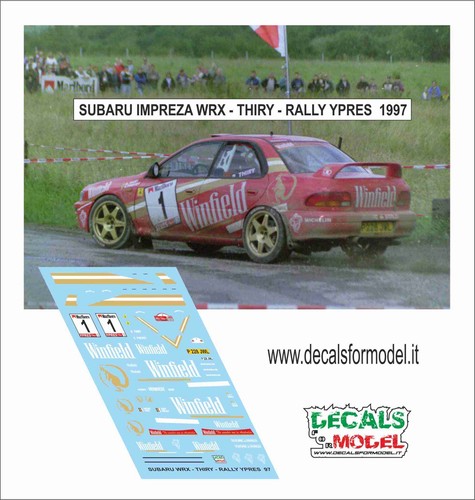 Decals subaru impreza - 1:43,