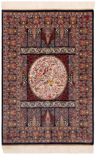 Qom 120x80 seta tappeto - cm,