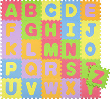 Tappeto 26 Pezzi Componibile per Bambini in EVA, Tappeto Puzzle Da Bambino Numer