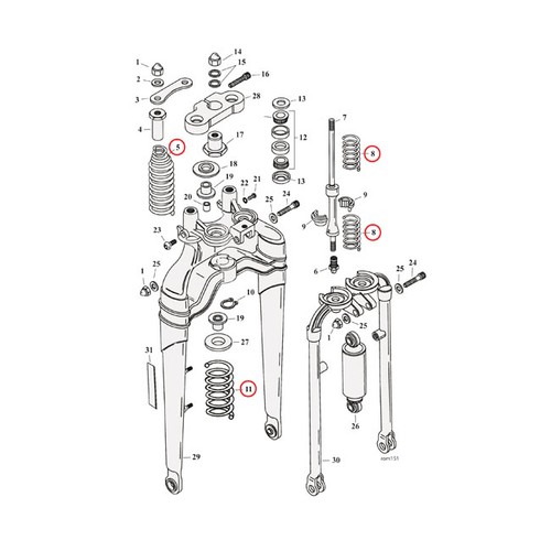 Set molle forcella - set, springer