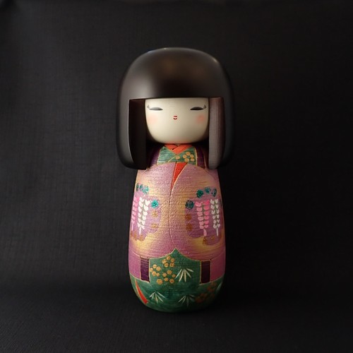 Bambola legno kokeshi - bambola,