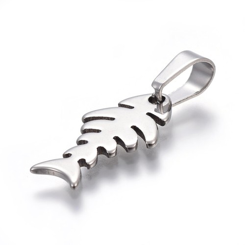 1pz charms ciondolo lisca - , di