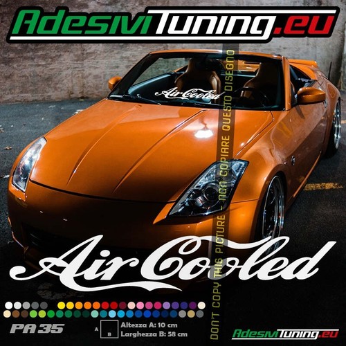 Adesivo air cooled parabrezza - adesivo,