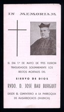 santino-holy card S.D. JOSE BAU BURGUET