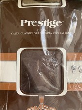 1 Paio STUPENDE Calze OMSA Prestige RHT da Reggicalze Mis. 8 e 1/2 Col.Grigio