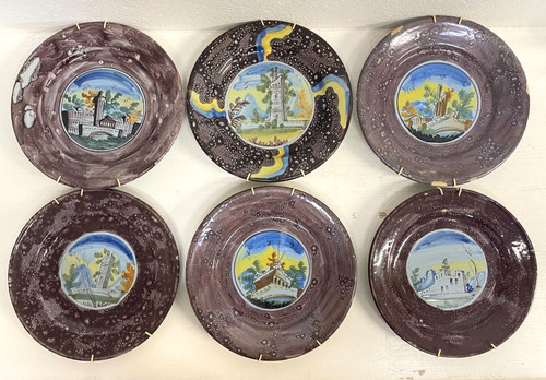 Lotto piatto ceramica - piatto,