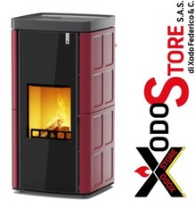 Termostufa pellet legna  GIROLAMI SOFT MAIOLICA 14 - 18 - 22 -26- mail x sconto