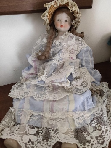 Vintage bambola porcellana - bambola, in