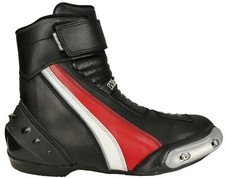 Scarpe stivali stivaletti bassi da motociclista moto protezioni e sliders WinNet