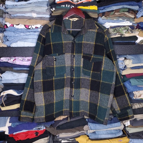 Giacca camicia lana vintage