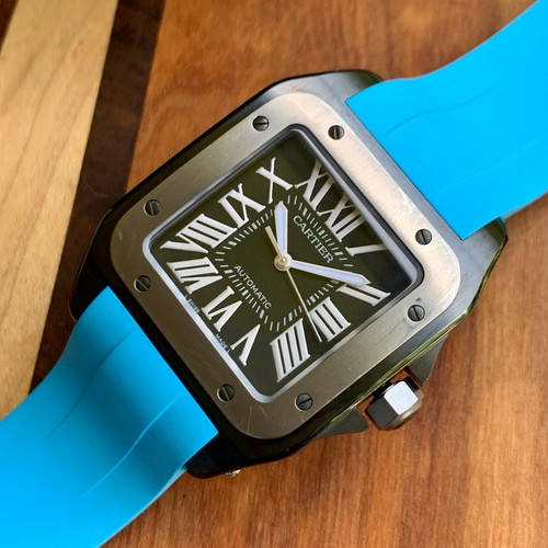 Cartier santos 100 black - xl,