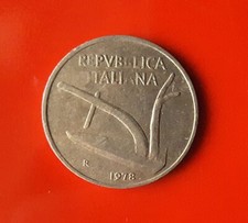 10 LIRE 1978 ERRORE LETTERE