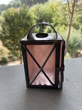 Porta Candele Lumini Anni 50’/60’ In Vetro E Metallo