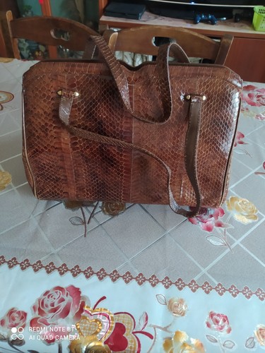 Borsa pelle pitone - pelle,