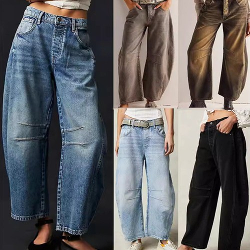 Jeans donna gamba larga - jeans,