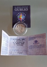 Moneta Argento Specchiato Giubileo 2000