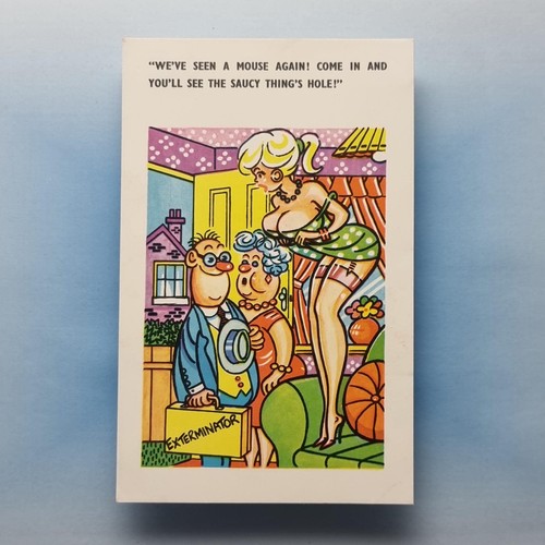 Comic postcard c1970 nylon - postcard,