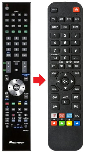 Telecomando adatto per - , pioneer