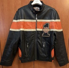 Giacca in Pelle motociclistica Harley Davidson taglia M  Medium