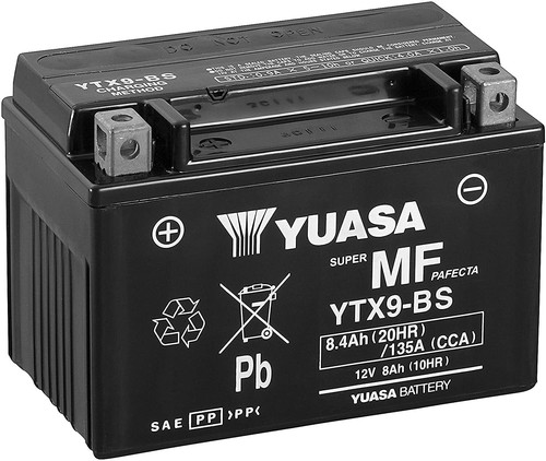 Batteria yuasa ytx9 12v - 12v, 8ah