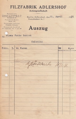 Berlino adlershof fattura - berlino-adlershof,,