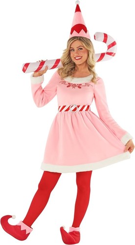 Costume elfo rosa donna - donna, +