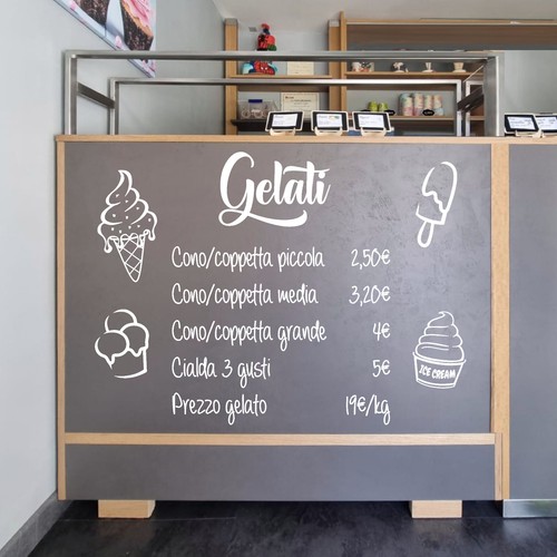 Adesivi gelateria vetrofania - gelateria,