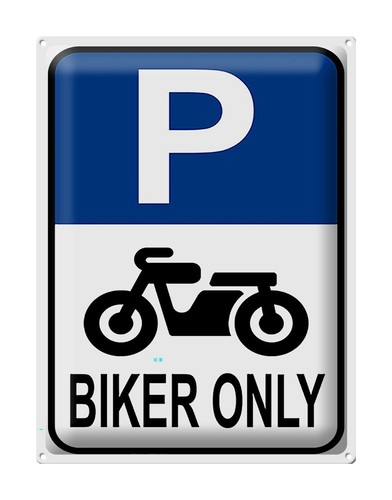 Blechschild parken 30x40 - parken,