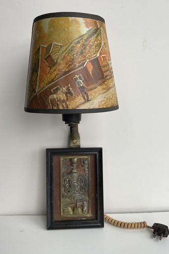 Vintage handmade wall sconce - vintage,