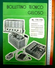 Bollettino tecnico geloso - bollettino,