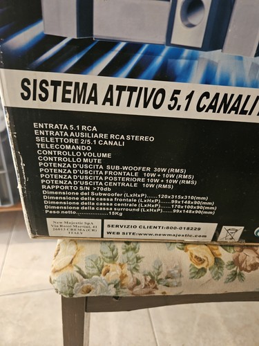 Sistema home theatre majestic - sistema,