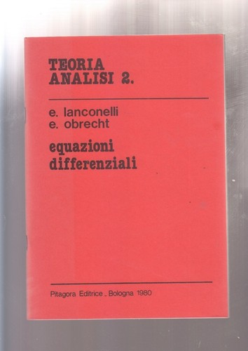 Lanconelli obrecht teoria - lanconelli,,