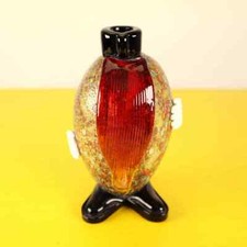 vaso clown vintage in vetro di