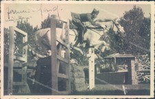 u415 cartolina fotografica pinerolo torino scuola di applicazione di cavalleria