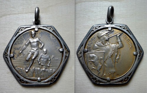 Medaglia argento corsa - argento,