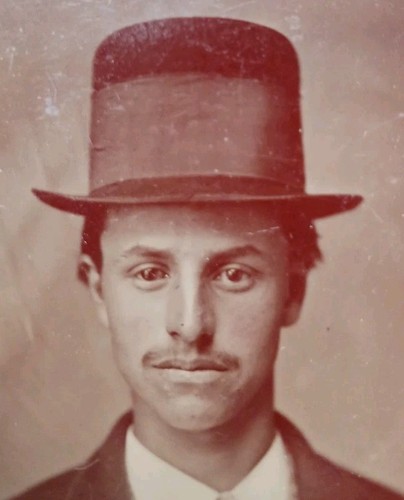 1870s uomo con cappello - 1870s, a