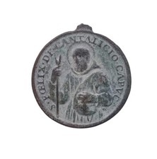 *HH* Medaglia Religiosa Votiva Devozionale San Felice Cantalice San Filippo Neri