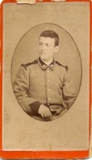 CDV Jesi Ancona Un soldato italiano 1870c Foto albumina autor Fiori Celeste Iesi