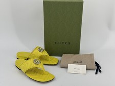 Nuovi sandali Gucci di lusso originali Marmont pelle 771585-tg-40/UK-7/US-10