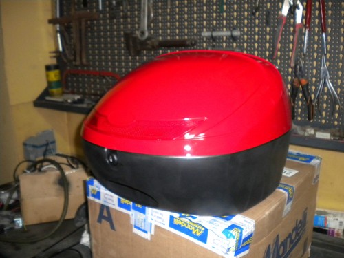 Bauletto posteriore rosso - posteriore,