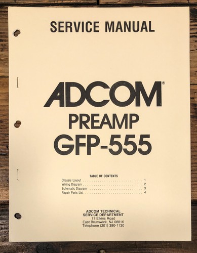 Adcom gfp 555 - adcom, gfp-555