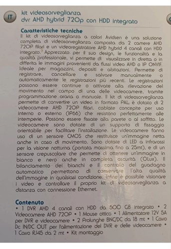 Kit videosorveglianza dvr - kit,