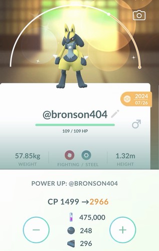 Pokemon shiny lucario lv40 - shiny,